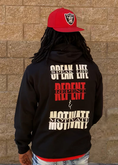 “Embrace the Change” – Speak Life Hoodie (Black Pullover)
